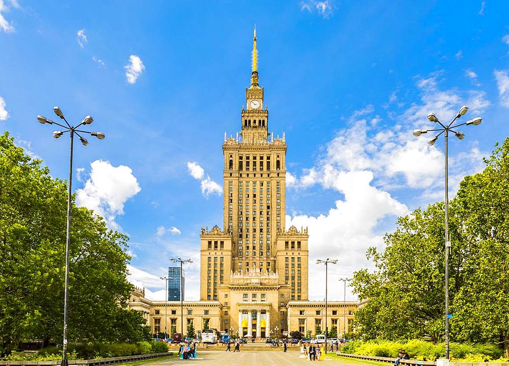 Palace of Culture and Science, City Centre, Warsaw, Poland, Europe