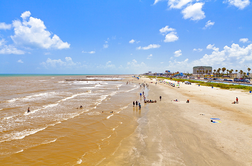 Stewart Beach, Galveston, Texas, United States of America, North America