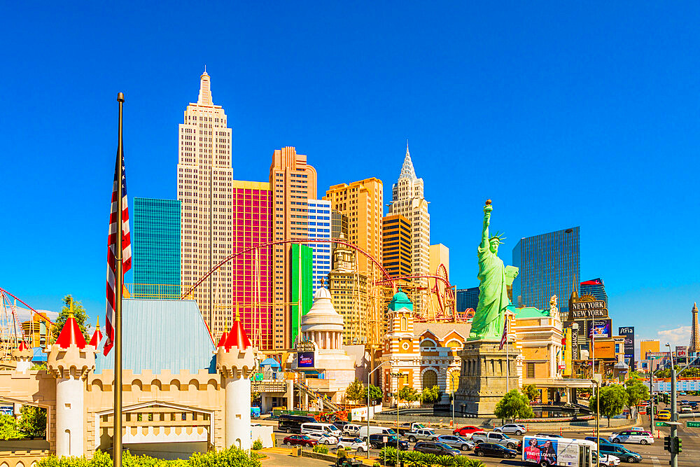 New York New York Hotel and Casino, Las Vegas, Nevada, United States of America, North America