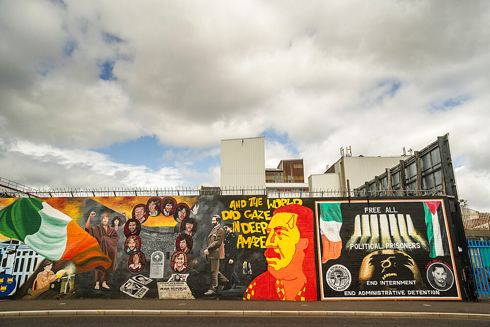 Nationalist mural, Belfast, Ulster, Northern Ireland, United Kingdom, Europe