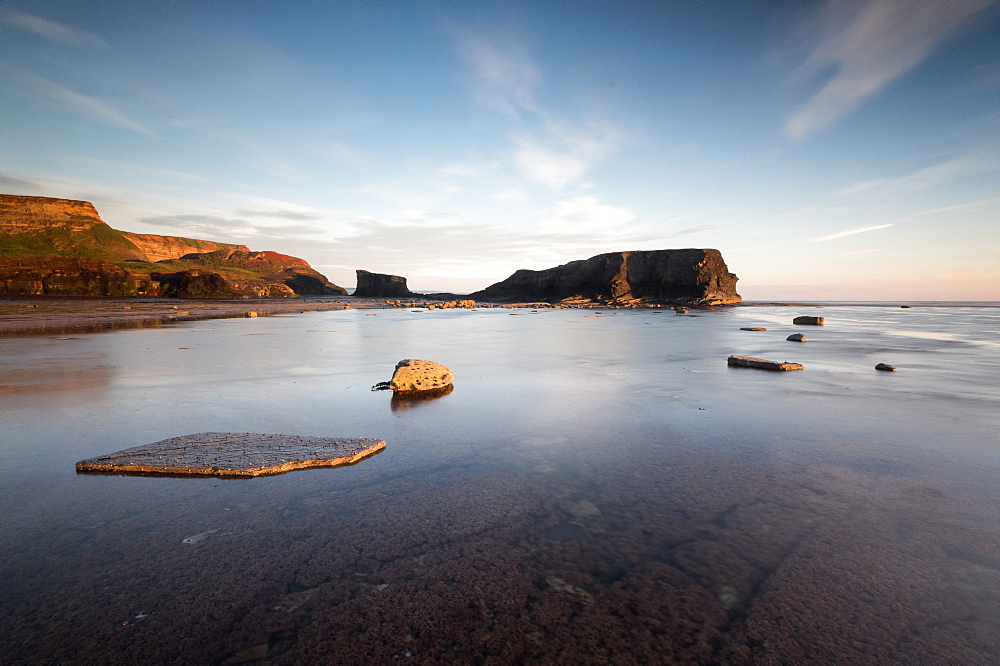 Saltwick Nab, Saltwick Bay, sunrise, Yorkshire, England, United Kingdom, Europe