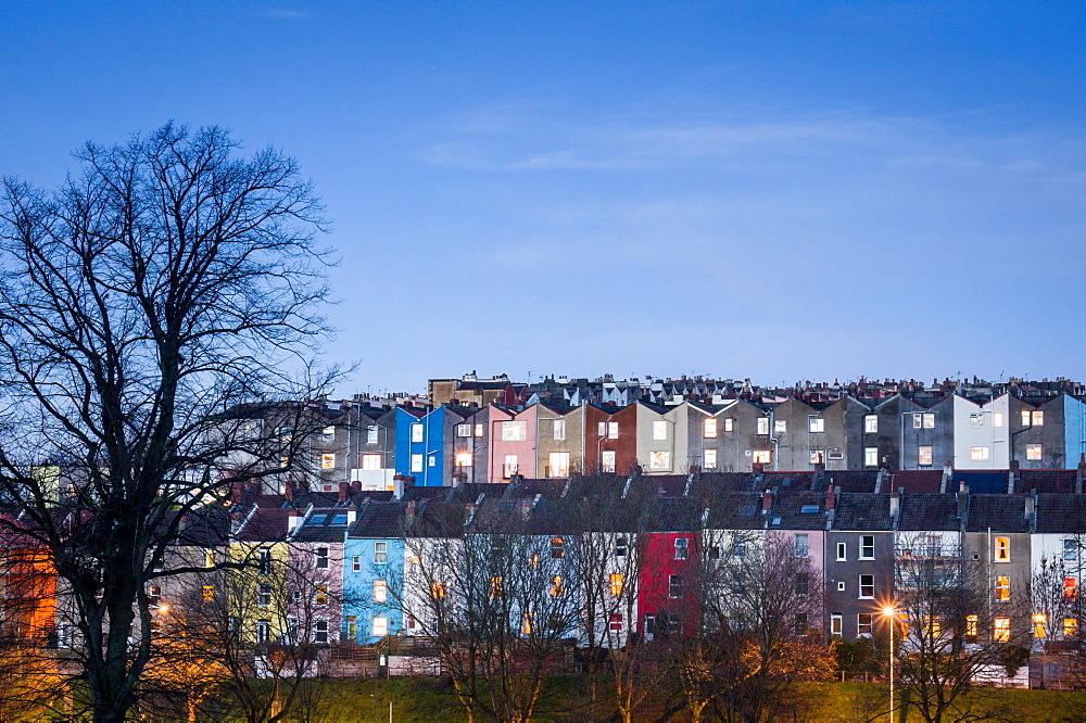 Totterdown, dusk, Bristol, England, United Kingdom, Europe