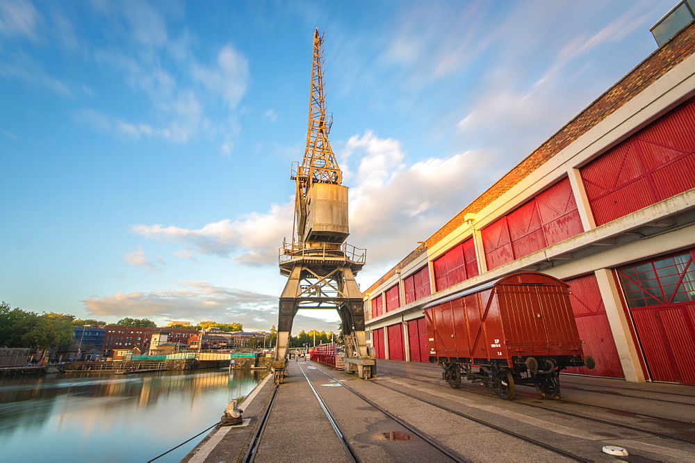 The Old Electric Cranes, Harbourside, Bristol, England, United Kingdom, Europe