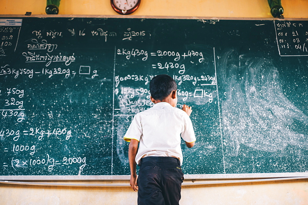 Primary school, Pong Teuk, Cambodia, Indochina, Southeast Asia, Asia