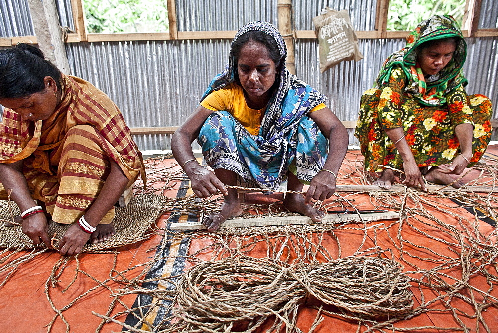 Innovative rug factories have brought small-scale factories to rural Bangladesh, Asia