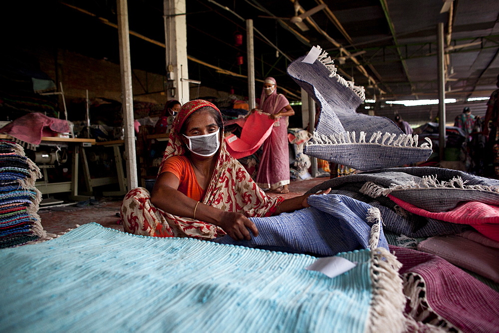 Innovative rug factories have brought small-scale factories to rural Bangladesh, Asia