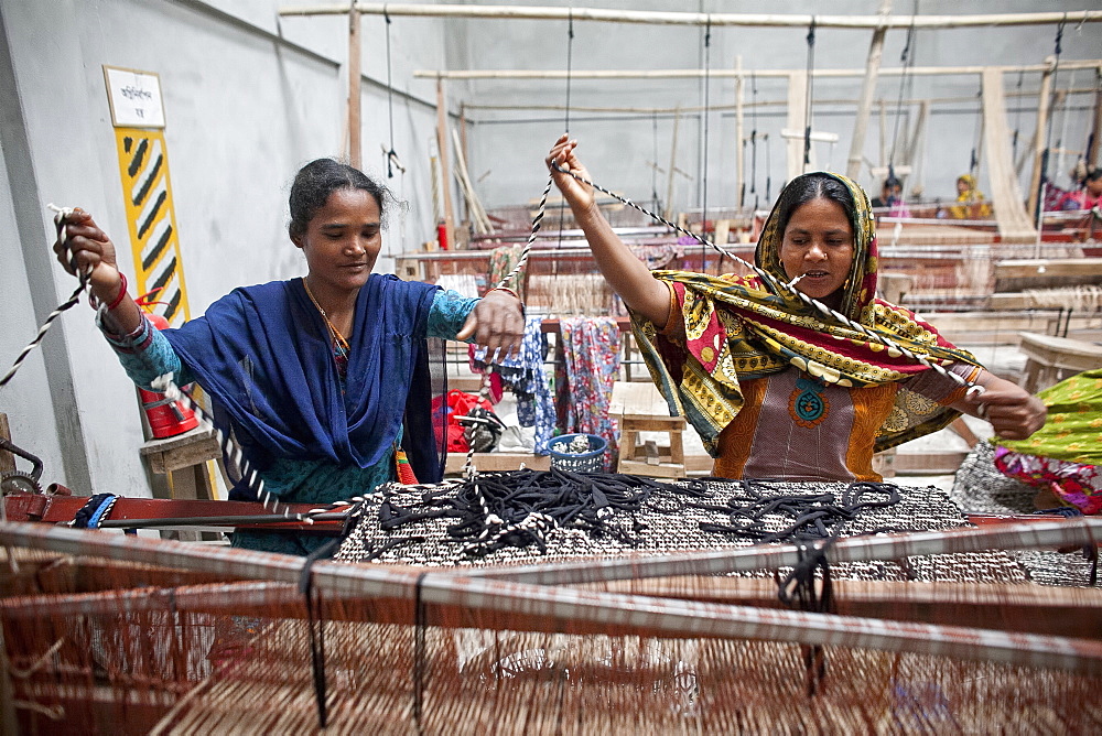 Innovative rug factories have brought small-scale factories to rural Bangladesh, Asia