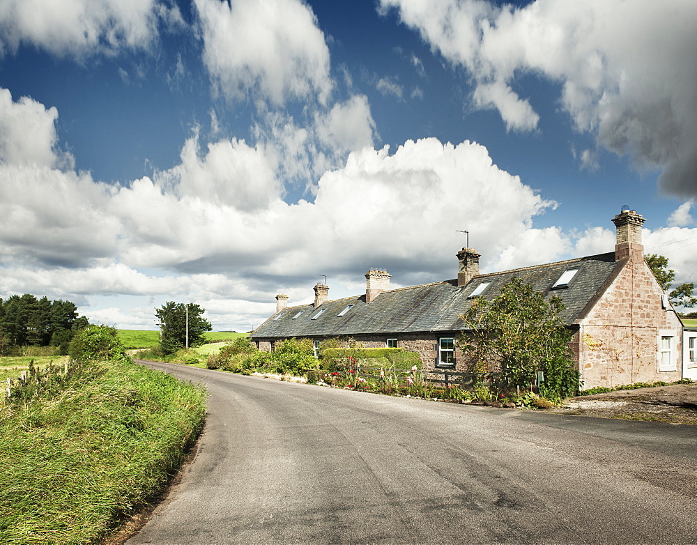 Long house in the Scottish borders, Scotland, United Kingdom, Europe