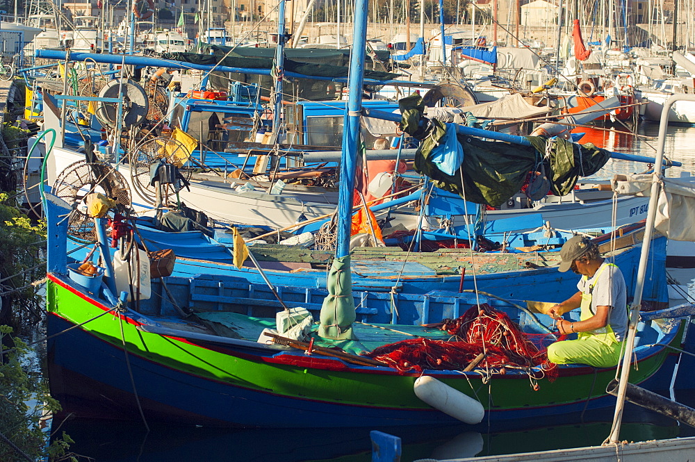 Fishing boats, Alghero, Sardinia, Europe