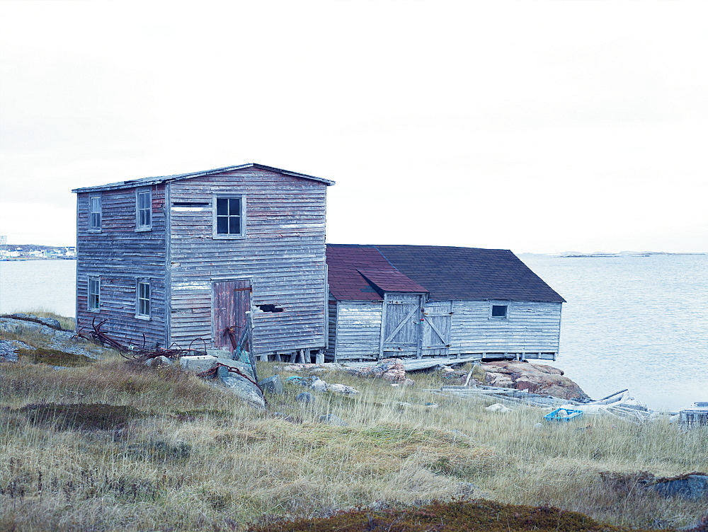 Fishing huts, Fogo Island, Newfoundland, Canada, North America