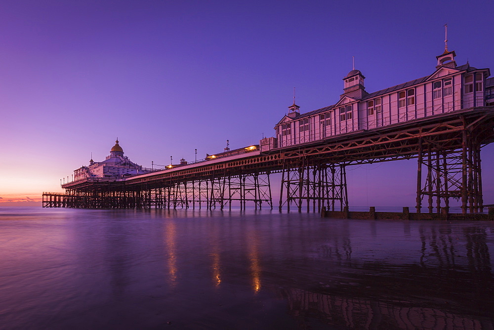 Sunrise at Eastbourne Pier, Eastbourne, East Sussex, England, United Kingdom, Europe