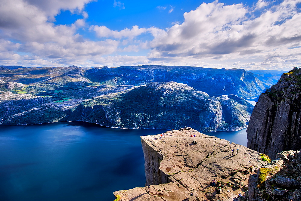 Pulpit Rock, Lysefjord view, Stavanger, Norway, Scandinavia, Europe