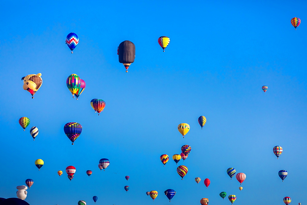 Fiesta Hot Air Balloon Festival, Albuquerque, New Mexico, United States of America, North America