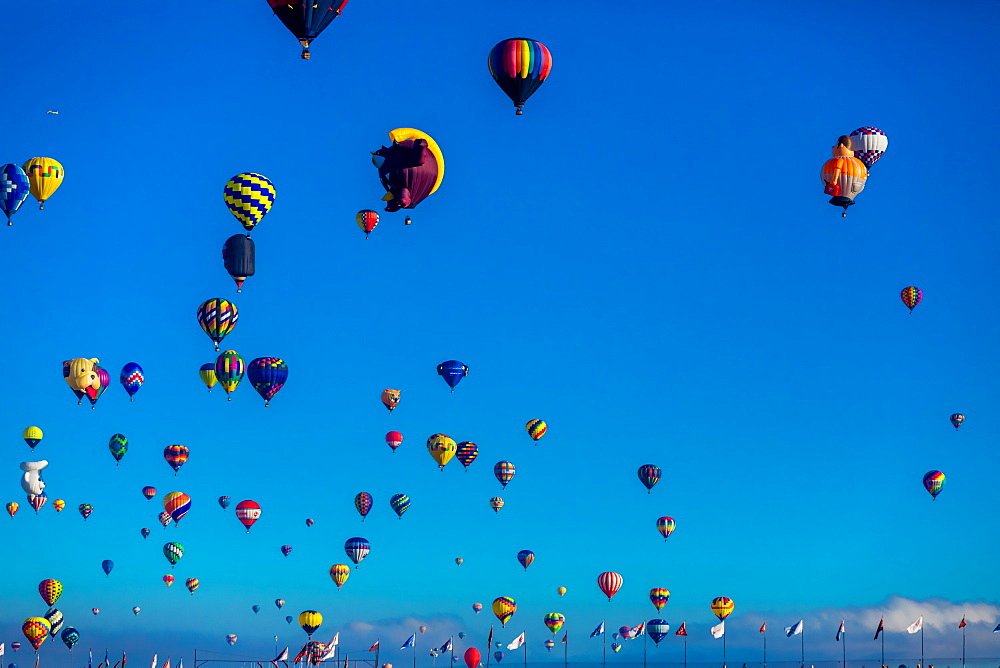 Fiesta Hot Air Balloon Festival, Albuquerque, New Mexico, United States of America, North America