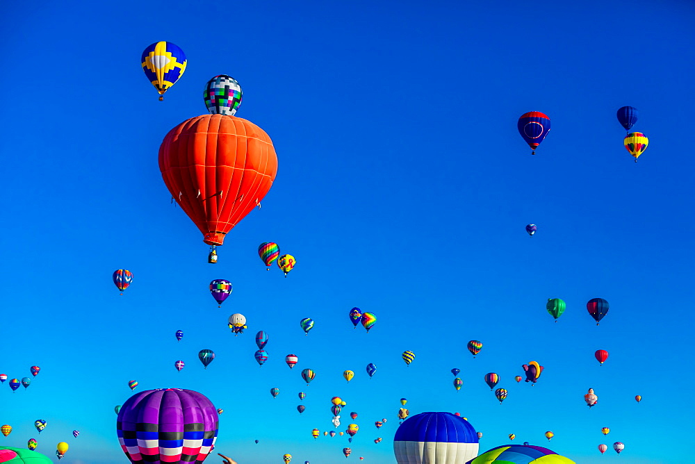 Fiesta Hot Air Balloon Festival, Albuquerque, New Mexico, United States of America, North America