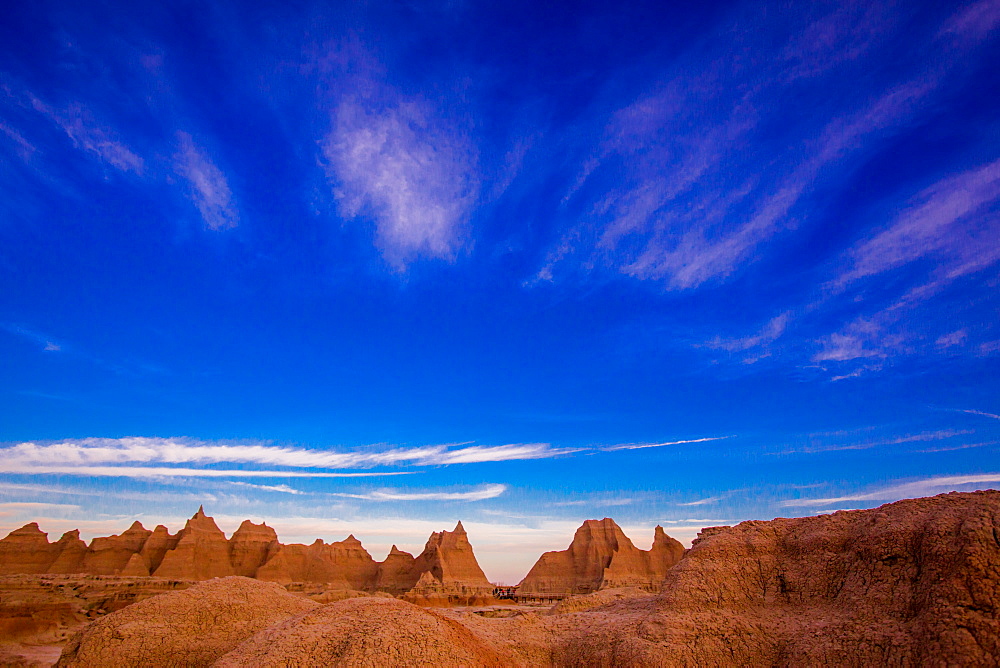 Sunrise at The Badlands, Black Hills, South Dakota, United States of America, North America