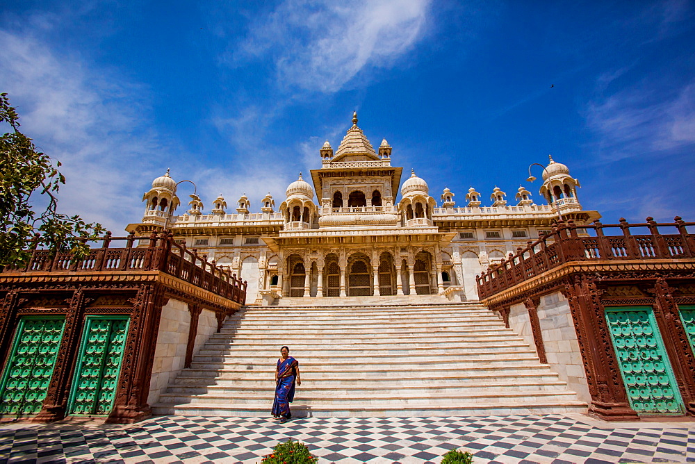 Main entrance to Jaswant Thada Tomb, Jodhpur, The Blue City, Rajasthan, India, Asia