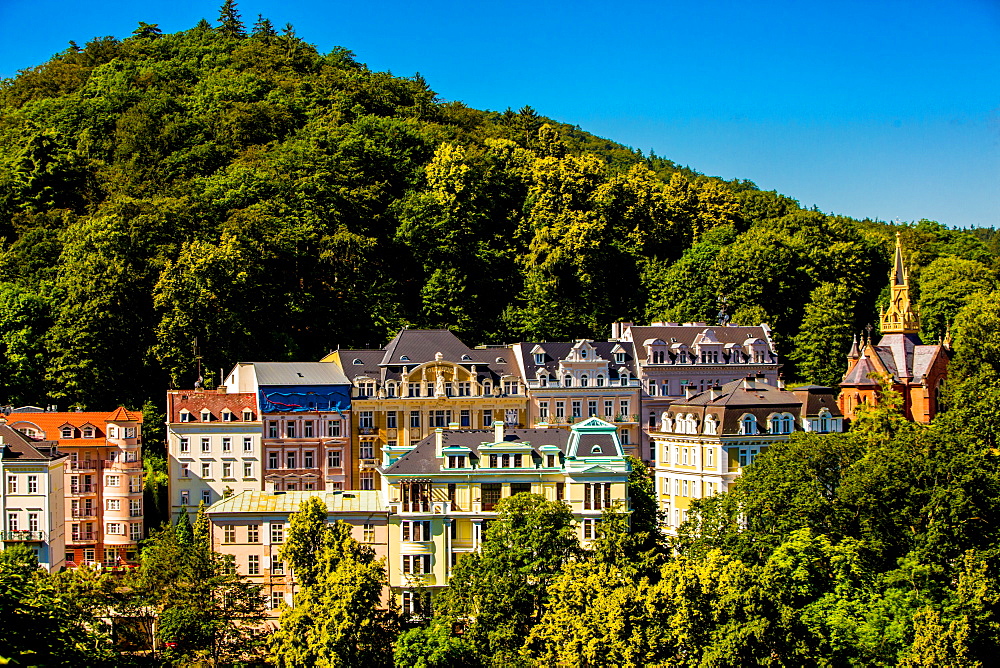 The countryside of the West Bohemian Spa triangle outside of Karlovy Vary, Bohemia, Czech Republic, Europe