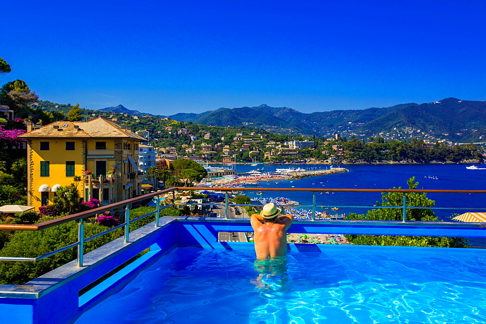 The Italian fishing village of Portofino, Liguria, Italy, Europe