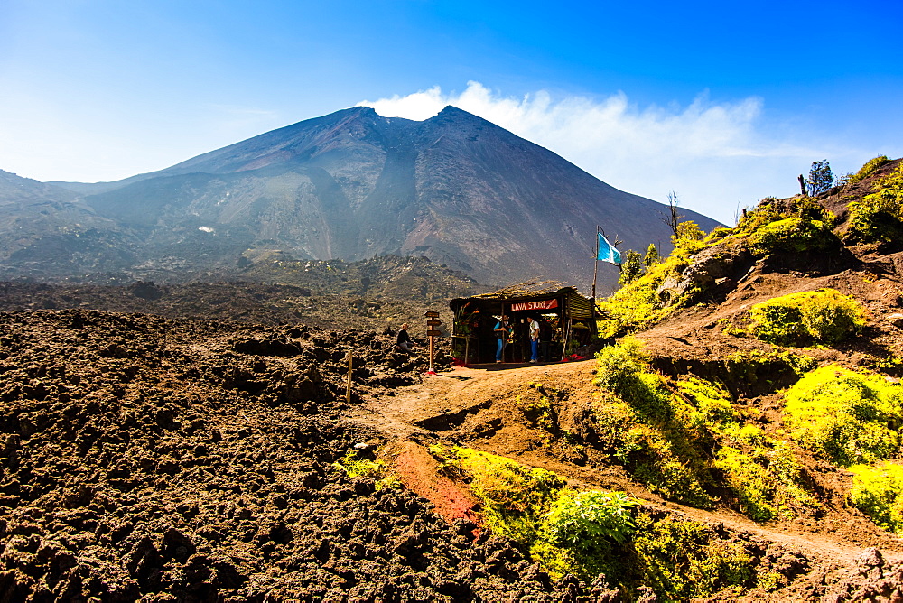 The Lava Store at the base of Pacaya Volcano in Guatemala City, Guatemala, Central America