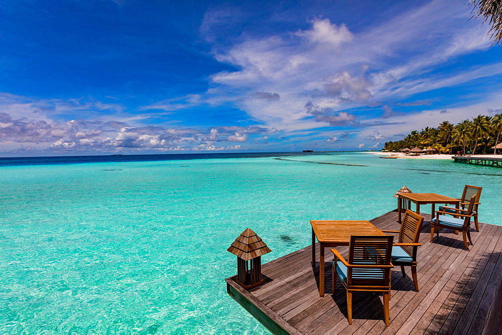 Beautiful scenery at Conrad Maldives Rangali Island, Maldives, Indian Ocean, Asia