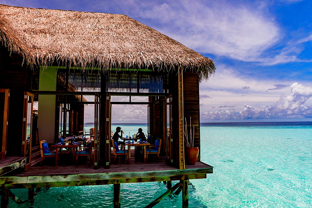 Beautiful scenery at Conrad Maldives Rangali Island, Maldives, Indian Ocean, Asia