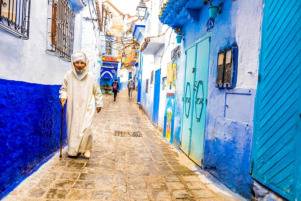 Blue City of Chefchaouen, Morocco, North Africa, Africa