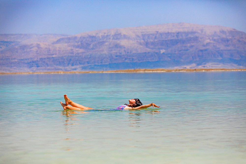 Fun in the Dead Sea, Israel, Middle East