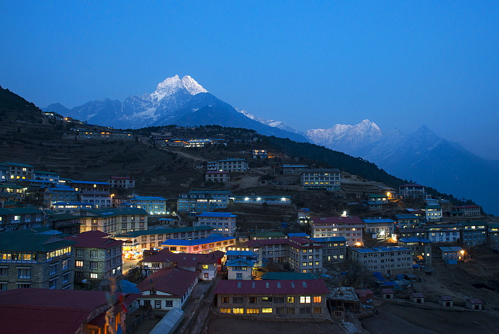 Namche in the Khumbu region, Himalayas, Nepal, Asia