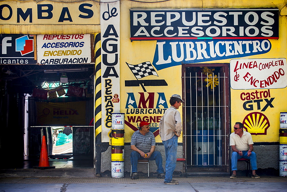 Garage on the outskirts of Mendoza, Argentina, South America