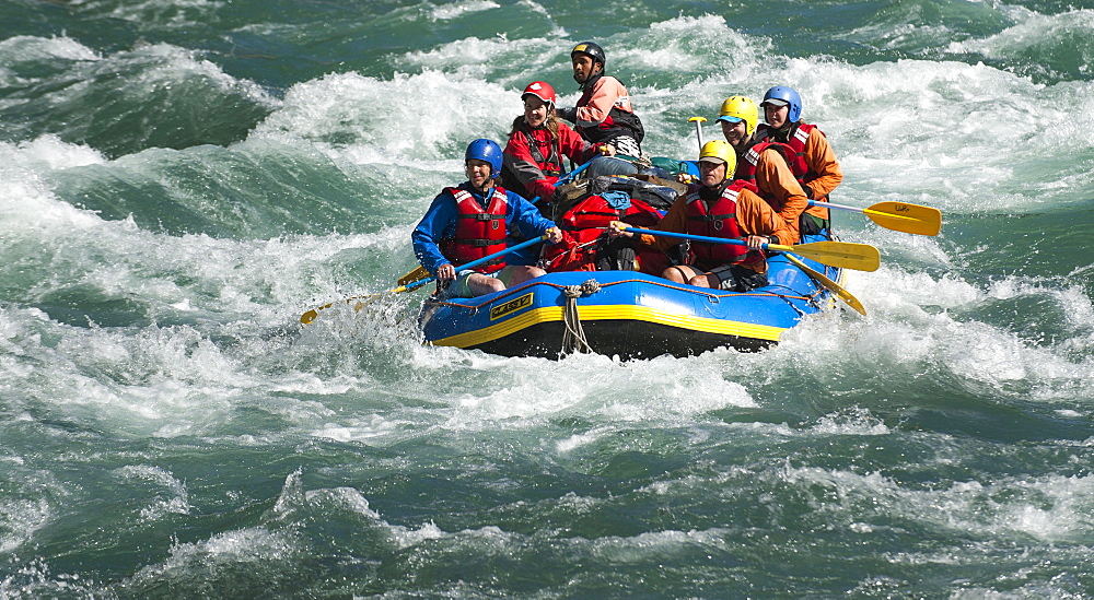 A rafting expedition on the Karnali River, west Nepal, Asia