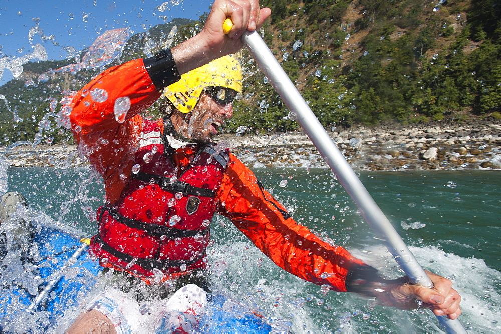 A rafting expedition on the Karnali River, west Nepal, Asia