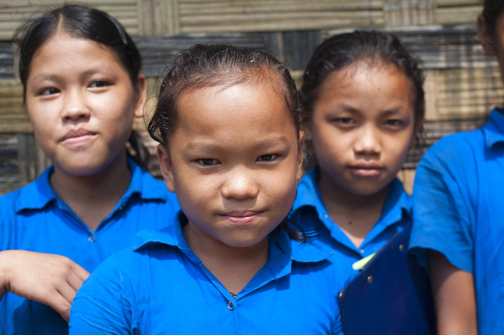 School children from Rangamati, Chittagong Hill Tracts, Bangladesh, Asia