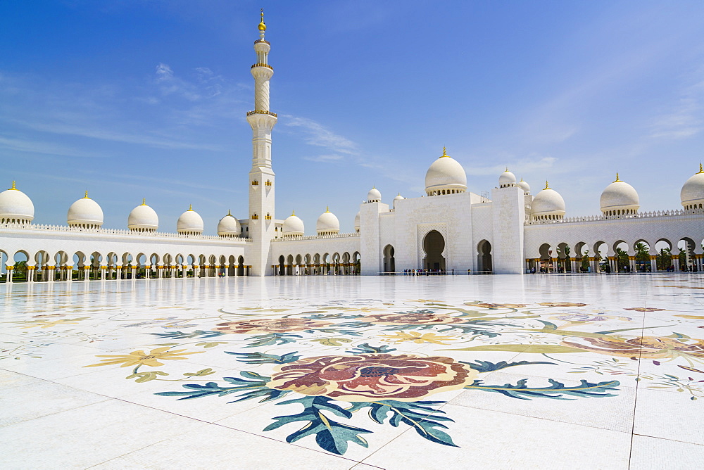 Sheikh Zayed Grand Mosque, Abu Dhabi, United Arab Emirates, Middle East