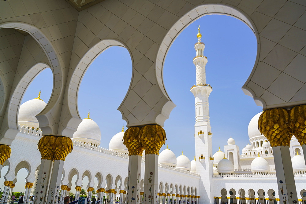 Sheikh Zayed Grand Mosque, Abu Dhabi, United Arab Emirates, Middle East