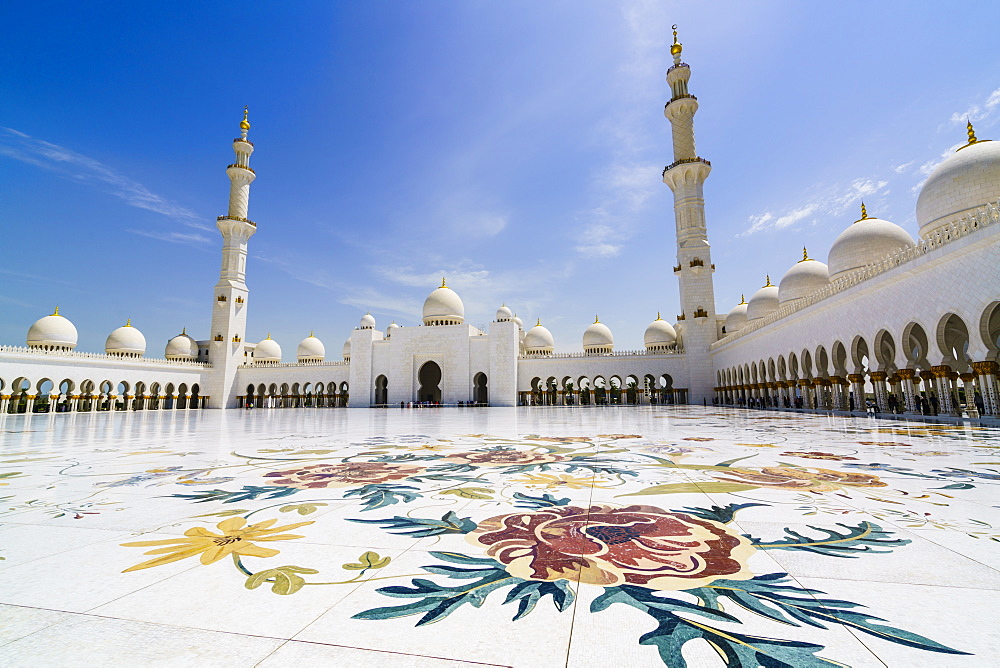 Sheikh Zayed Grand Mosque, Abu Dhabi, United Arab Emirates, Middle East