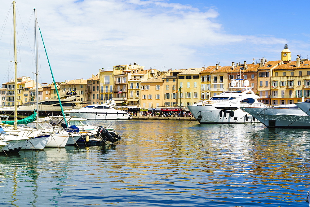 Harbour, Saint-Tropez, Var, Cote d'Azur, Provence, France, Mediterranean, Europe