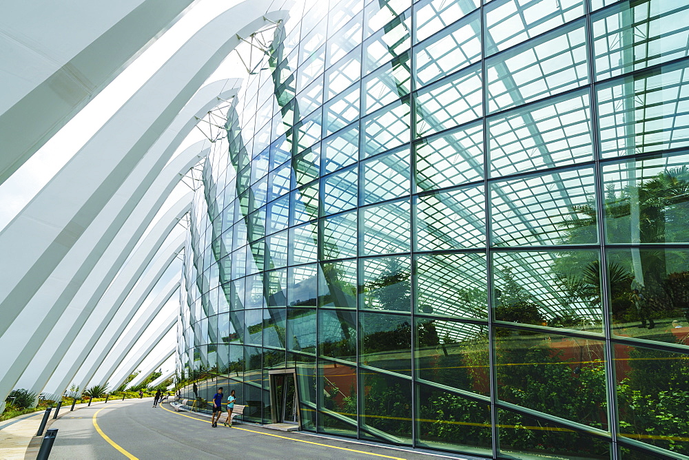 One of the futuristic conservatories at the Gardens by the Bay botanical gardens, Marina Bay, Singapore, Southeast Asia, Asia