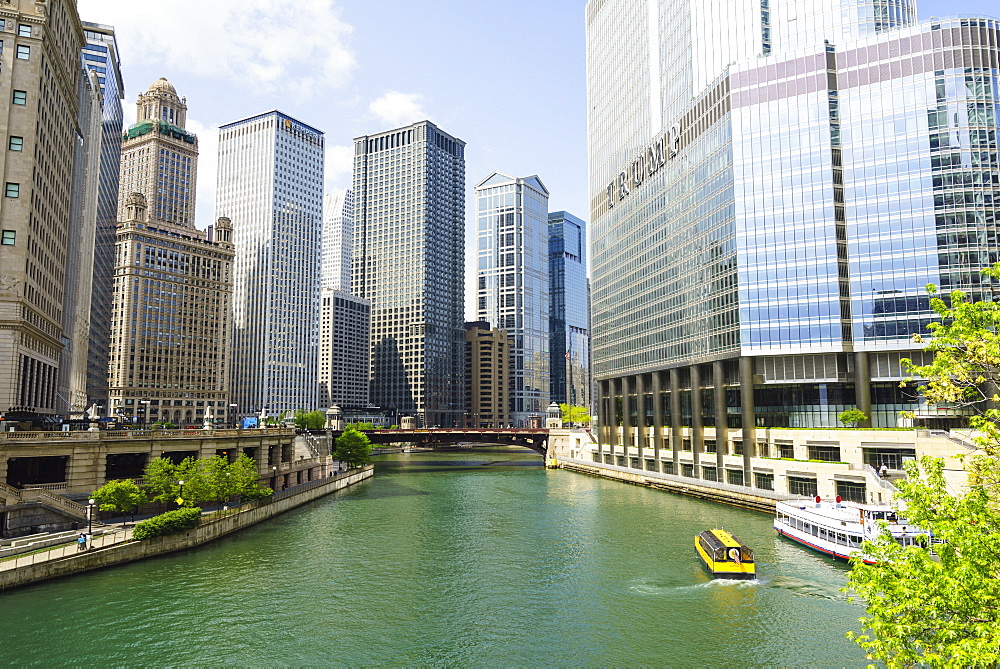 Chicago River, Chicago, Illinois, United States of America, North America