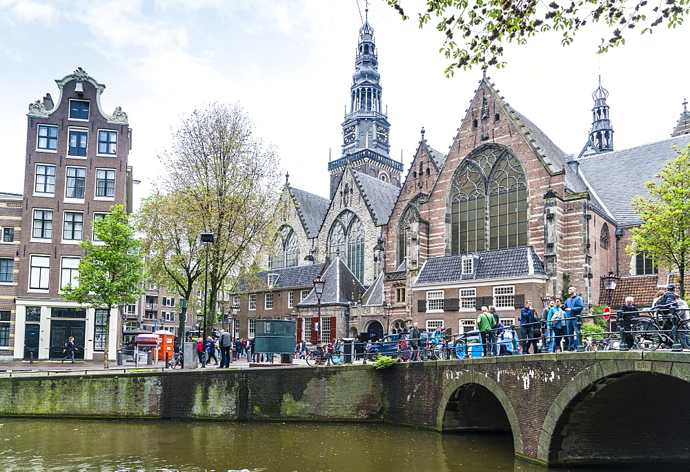 Oude Kerk, 13th century church and the oldest in Amsterdam, Netherlands, Europe