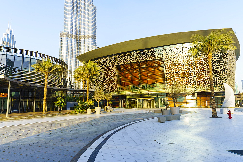 Dubai Opera, a 2000 seat performing arts centre, Dubai, United Arab Emirates, Middle East