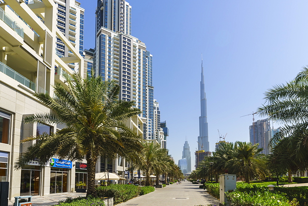 Burj Khalifa viewed from Business Bay, Dubai, United Arab Emirates, Middle East