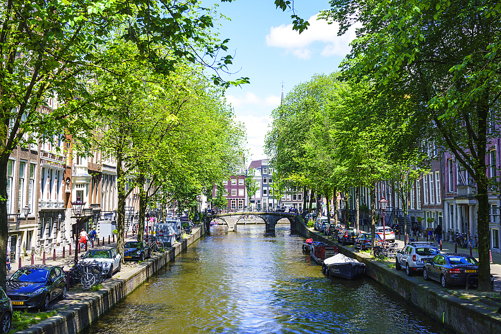 Leidsegracht canal, Amsterdam, North Holland, The Netherlands, Europe