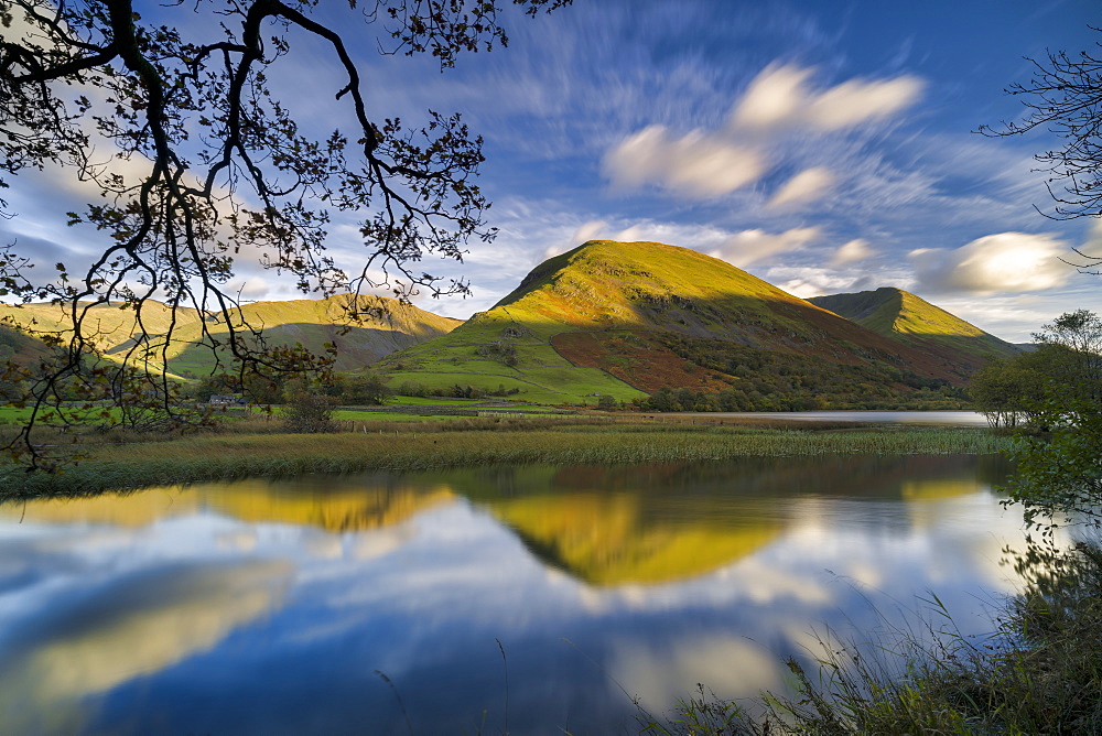 Hartstop Dodd reflected in Brothers Water, Patterdale, Lake District National Park, UNESCO World Heritage Site, Cumbria, England, United Kingdom, Europe