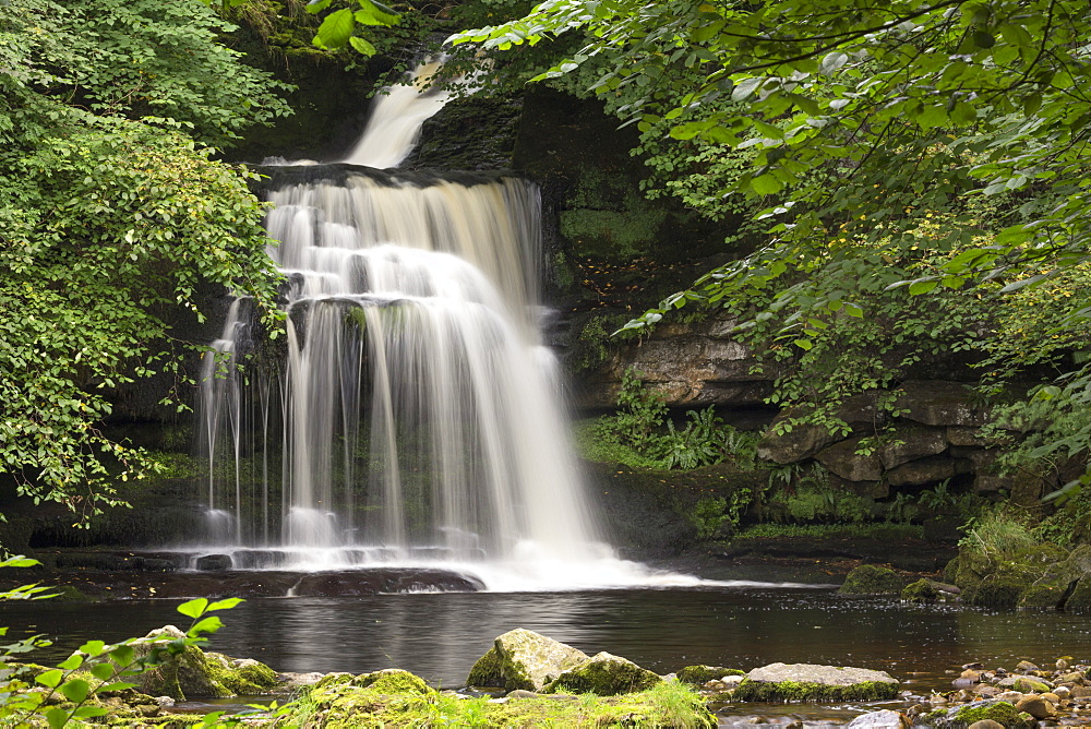 Cauldron Force in the village of West Burton, Wensleydale, The Yorkshire Dales National Park, Yorkshire, England, United Kingdom, Europe