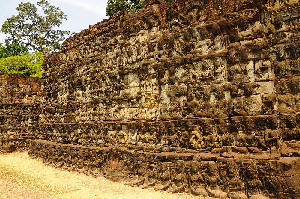 The Khmer Empire's Bayon temple, Angkor, Cambodia