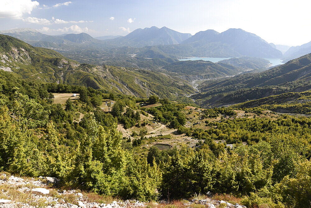 A path through the mountains in National Park Prokletije, Albania, Europe