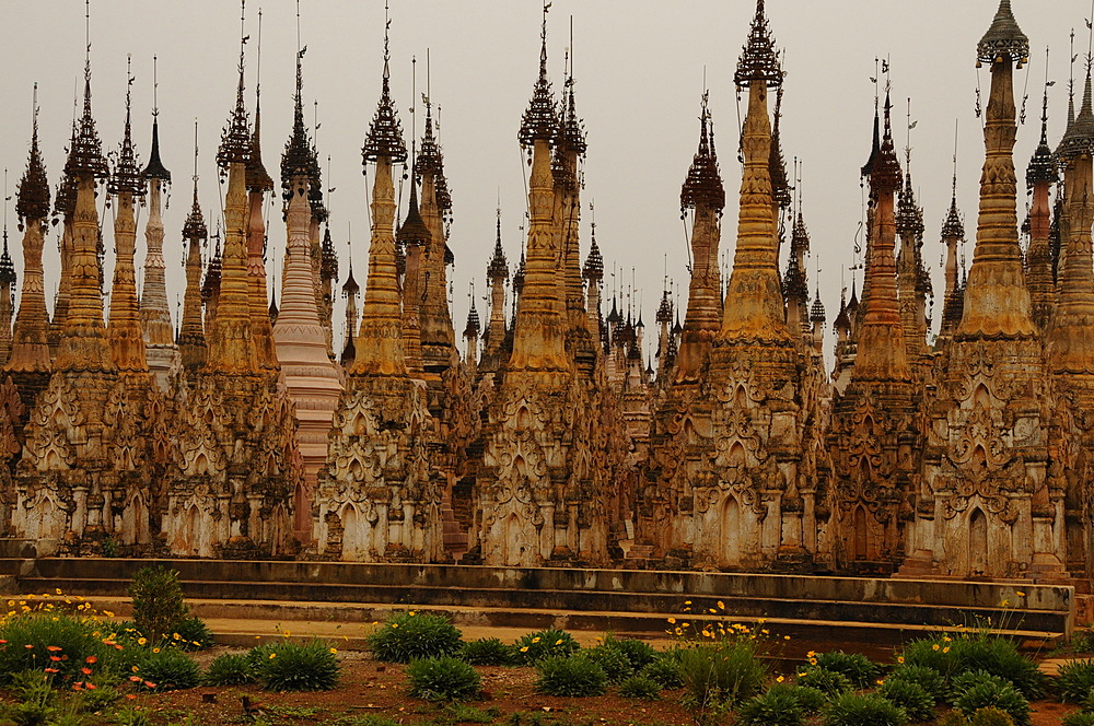 The pagodas of Kakku, Shan State, Myanmar, Asia