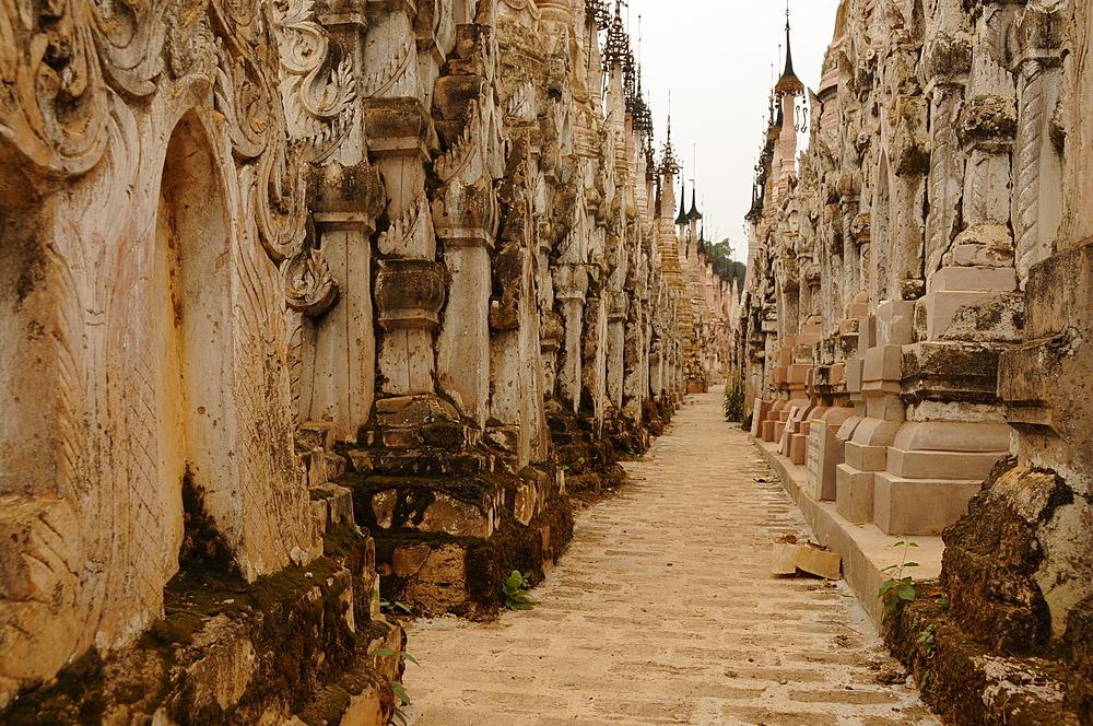 The pagodas of Kakku, Shan State, Myanmar, Asia