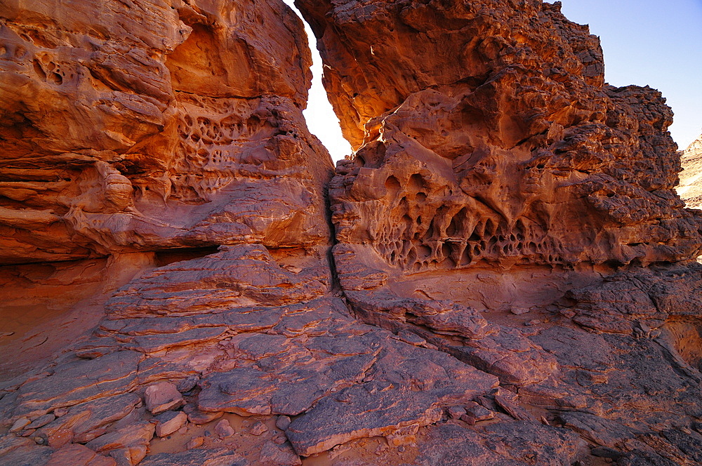 Picturesque rock formations of Tadrart Desert, Algeria